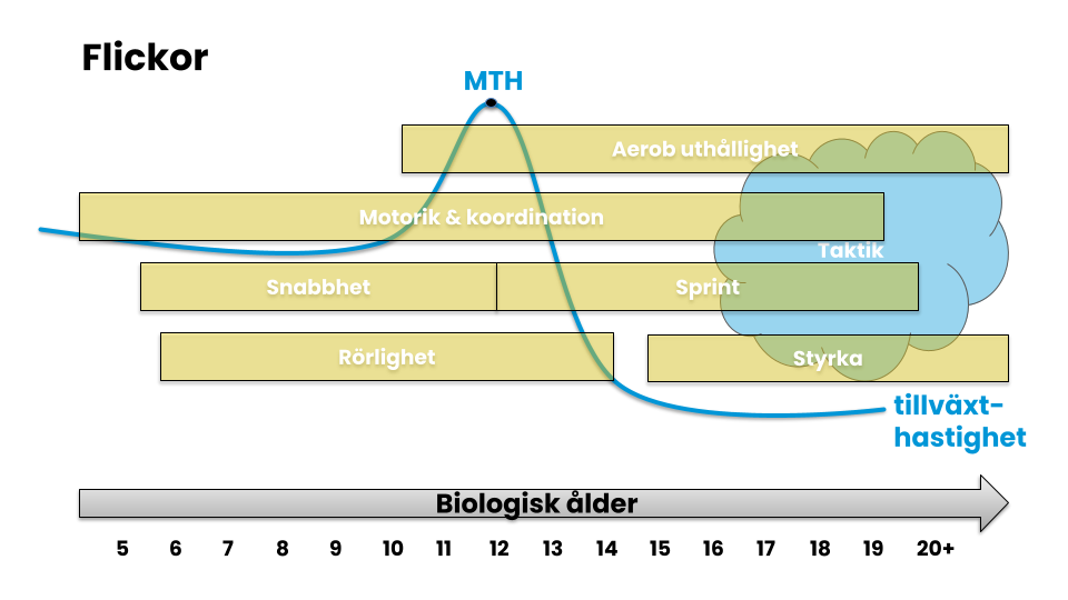 maximal tillväxthastighet för flickor